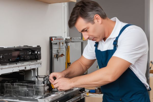 Professional repair service workshop showing expertise in appliance repair services